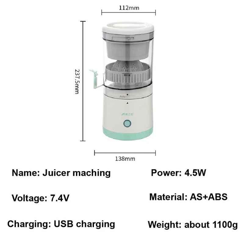 "360°Automatic-Portable Electric Juicer One-Click Healthy Juice Anywhere"