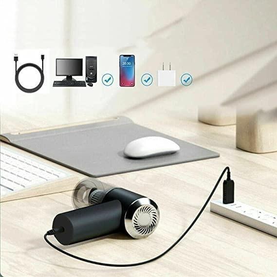 2-in-1 Wireless Air Duster & Super-Suction Vacuum!