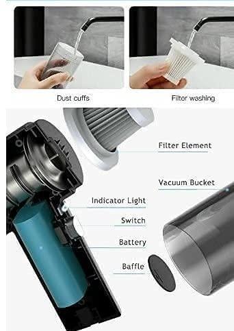 2-in-1 Wireless Air Duster & Super-Suction Vacuum!