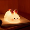 Glow-Bunny | Super Soft Silicone Touch Night Lamp-The Ultimate Cuddly Bedside Companion!